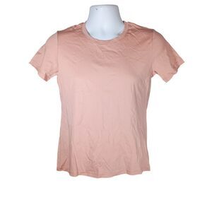 Saint Perry Tee T-Shirt Mens Small Short Sleeve Cotton Rose Mauve Crew Neck